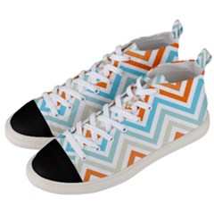 Pattern 36 Men s Mid-top Canvas Sneakers by GardenOfOphir