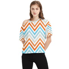 Pattern 36 One Shoulder Cut Out Tee by GardenOfOphir