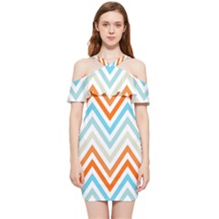 Pattern 36 Shoulder Frill Bodycon Summer Dress by GardenOfOphir