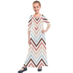 Pattern 38 Kids  Quarter Sleeve Maxi Dress by GardenOfOphir