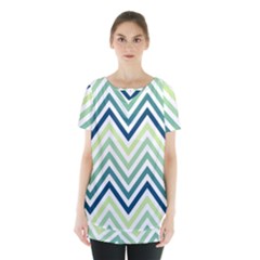 Pattern 37 Skirt Hem Sports Top by GardenOfOphir