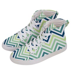 Pattern 37 Men s Hi-top Skate Sneakers by GardenOfOphir