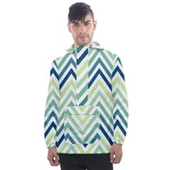 Pattern 37 Men s Front Pocket Pullover Windbreaker by GardenOfOphir