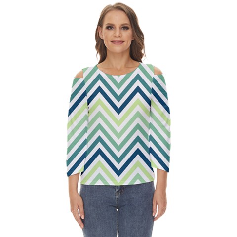 Pattern 37 Cut Out Wide Sleeve Top by GardenOfOphir