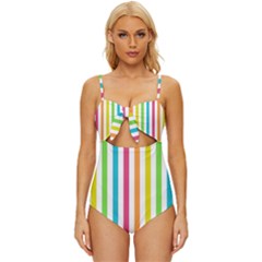 Pattern 41 Knot Front One-piece Swimsuit by GardenOfOphir