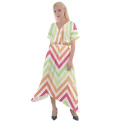 Pattern 39 Cross Front Sharkbite Hem Maxi Dress by GardenOfOphir