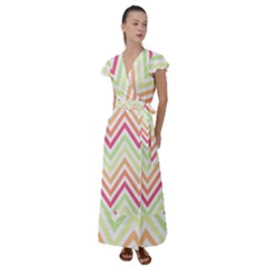 Pattern 39 Flutter Sleeve Maxi Dress by GardenOfOphir