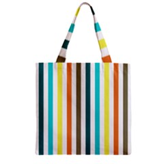 Pattern 42 Zipper Grocery Tote Bag by GardenOfOphir