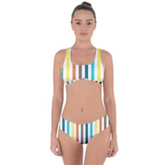 Pattern 42 Criss Cross Bikini Set by GardenOfOphir