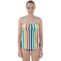 Pattern 42 Twist Front Tankini Set by GardenOfOphir