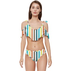 Pattern 42 Ruffle Edge Tie Up Bikini Set	