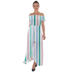 Pattern 43 Off Shoulder Open Front Chiffon Dress by GardenOfOphir