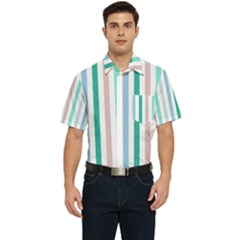 Pattern 43 Men s Short Sleeve Pocket Shirt  by GardenOfOphir