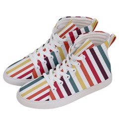 Pattern 45 Men s Hi-top Skate Sneakers by GardenOfOphir