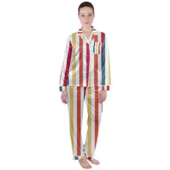 Pattern 45 Women s Long Sleeve Satin Pajamas Set	 by GardenOfOphir