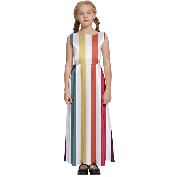 Pattern 45 Kids  Satin Sleeveless Maxi Dress