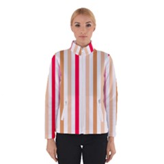 Stripe Pattern Women s Bomber Jacket by GardenOfOphir