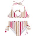 Stripe Pattern Kids  Classic Bikini Set View1