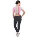 Stripe Pattern Short Sleeve Cropped Jacket View2