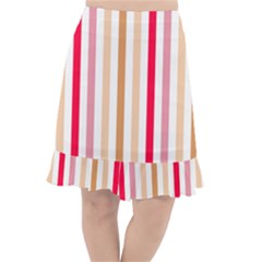 Stripe Pattern Fishtail Chiffon Skirt by GardenOfOphir