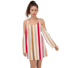 Stripe Pattern Boho Dress by GardenOfOphir