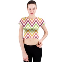 Pattern 40 Crew Neck Crop Top by GardenOfOphir