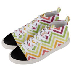 Pattern 40 Men s Mid-top Canvas Sneakers by GardenOfOphir