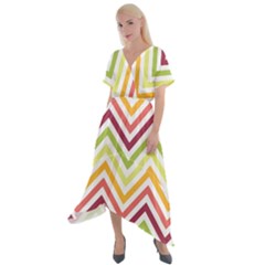 Pattern 40 Cross Front Sharkbite Hem Maxi Dress by GardenOfOphir