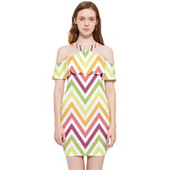 Pattern 40 Shoulder Frill Bodycon Summer Dress by GardenOfOphir