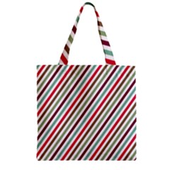 Pattern 47 Zipper Grocery Tote Bag by GardenOfOphir