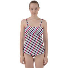 Pattern 47 Twist Front Tankini Set by GardenOfOphir