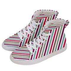 Pattern 47 Men s Hi-top Skate Sneakers by GardenOfOphir