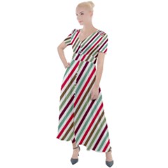 Pattern 47 Button Up Short Sleeve Maxi Dress by GardenOfOphir