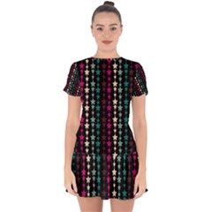 Pattern 48 Drop Hem Mini Chiffon Dress by GardenOfOphir