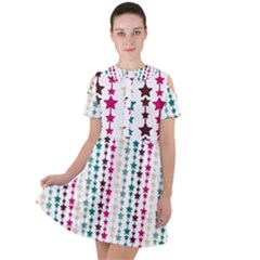 Pattern 49 Short Sleeve Shoulder Cut Out Dress  by GardenOfOphir