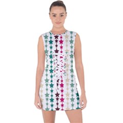 Pattern 49 Lace Up Front Bodycon Dress by GardenOfOphir