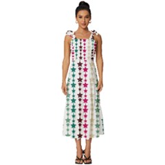 Pattern 49 Tie-strap Tiered Midi Chiffon Dress by GardenOfOphir