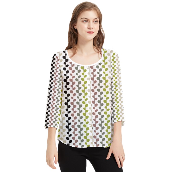 Pattern 51 Chiffon Quarter Sleeve Blouse