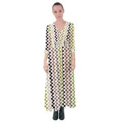 Pattern 51 Button Up Maxi Dress