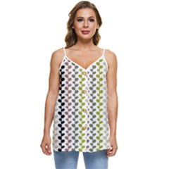 Pattern 51 Casual Spaghetti Strap Chiffon Top