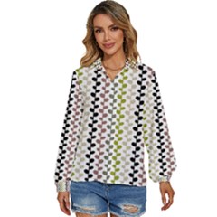 Pattern 51 Women s Long Sleeve Button Down Shirt