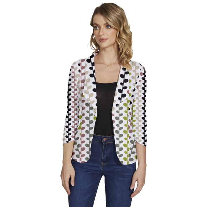 Pattern 51 Women s One-Button 3/4 Sleeve Short Jacket