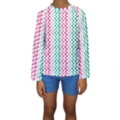 Pattern 52 Kids  Long Sleeve Swimwear by GardenOfOphir