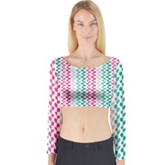 Pattern 52 Long Sleeve Crop Top by GardenOfOphir