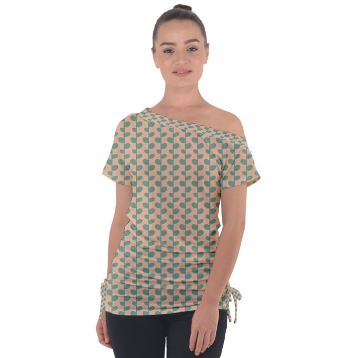 Pattern 53 Off Shoulder Tie-Up Tee