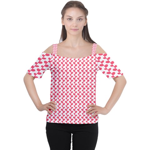 Pattern 55 Cutout Shoulder Tee by GardenOfOphir