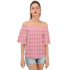 Pattern 55 Off Shoulder Short Sleeve Top by GardenOfOphir