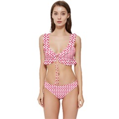 Pattern 55 Low Cut Ruffle Edge Bikini Set