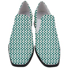 Pattern 56 Women Slip On Heel Loafers by GardenOfOphir