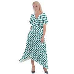 Pattern 56 Cross Front Sharkbite Hem Maxi Dress by GardenOfOphir